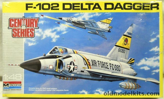 Monogram 1/48 Convair F-102 Delta Dagger Century Series, 5827 plastic model kit
